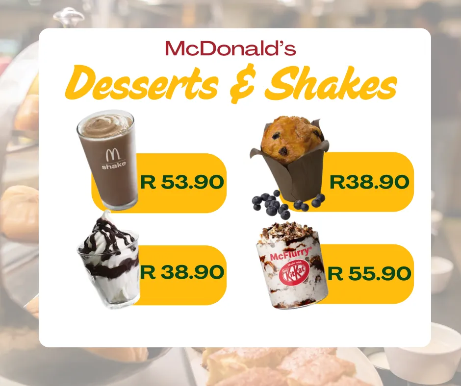 Desserts & Shakes