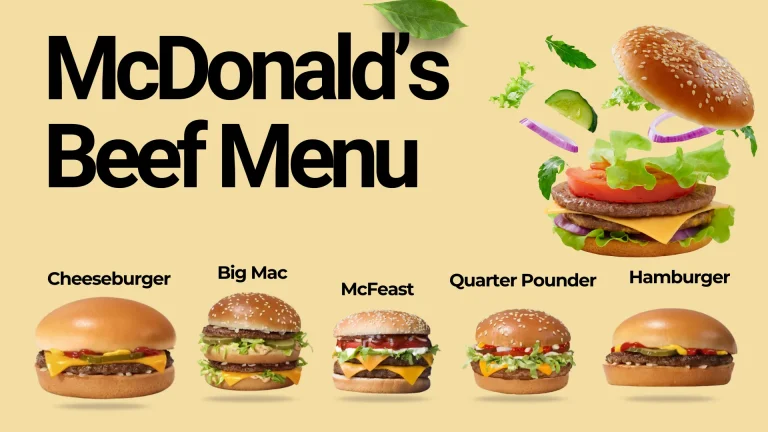 McDonald’s Beef Menu