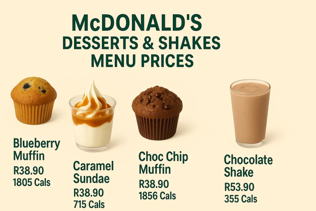 McDonald’s Desserts & Shakes Menu Prices