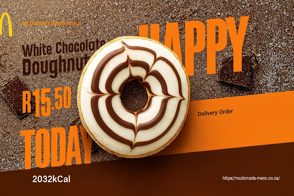McDonald's White Chocolate Doughnut