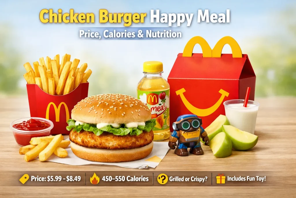 McDonalds Chicken Burger Happy Meal