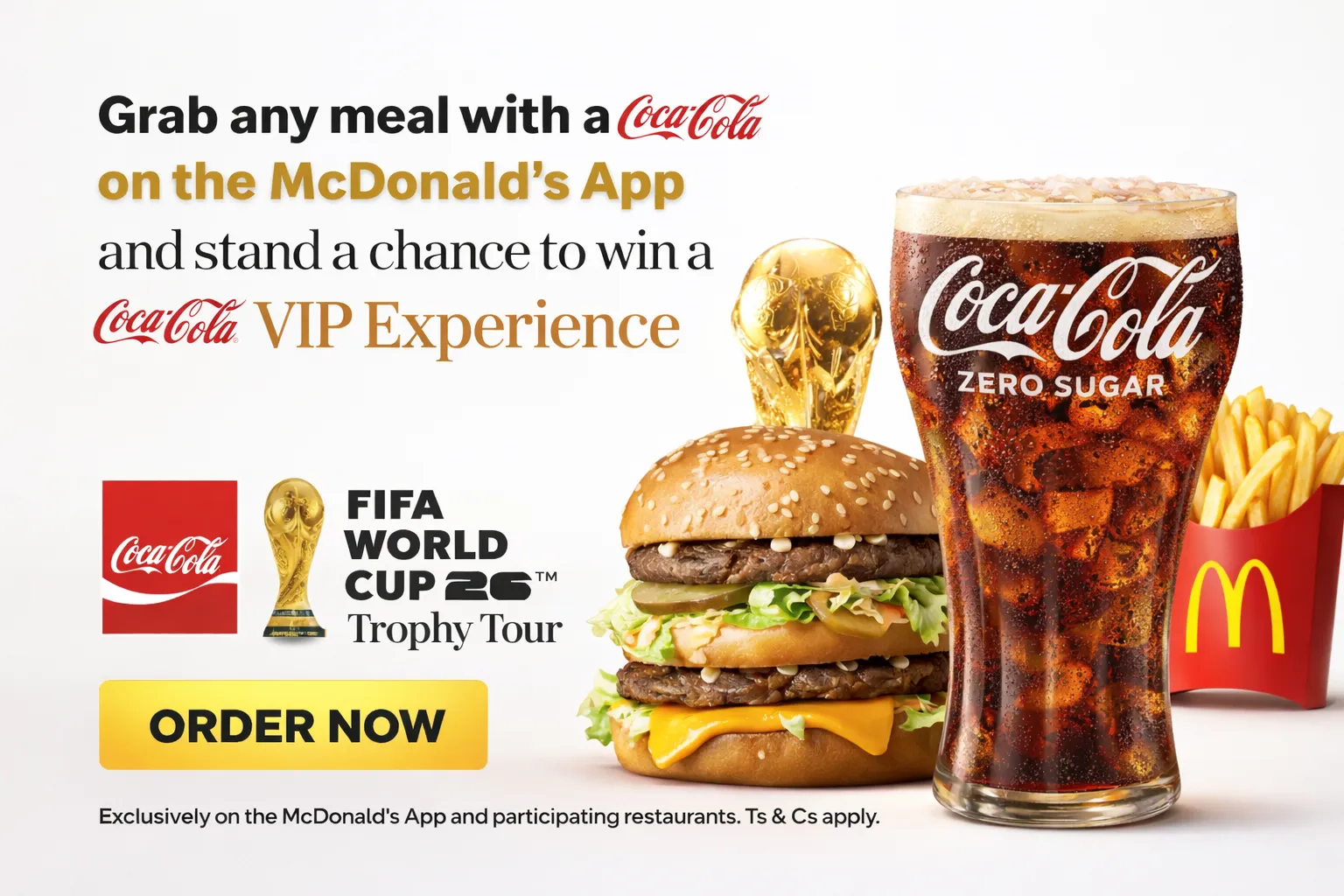 McDonalds One tap, one sip deal