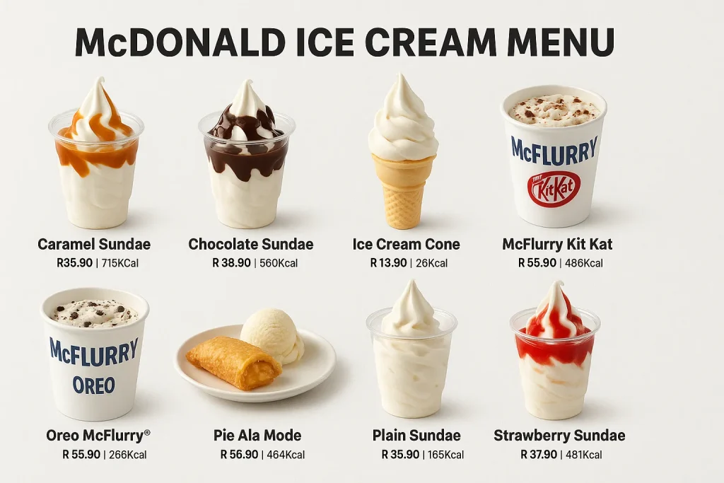 Mcdonald Ice Cream Menu Prices
