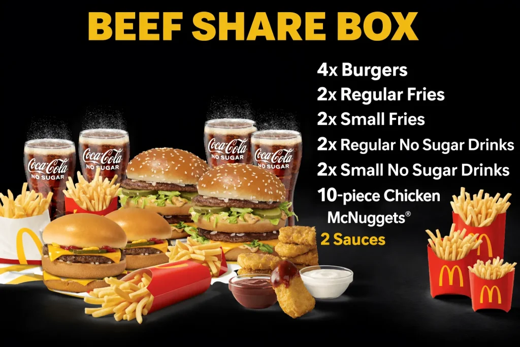 McDonald's Beef Share Box Price