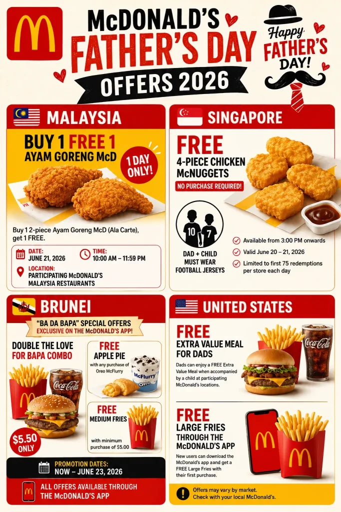 McDonald's Father’s Day Offers